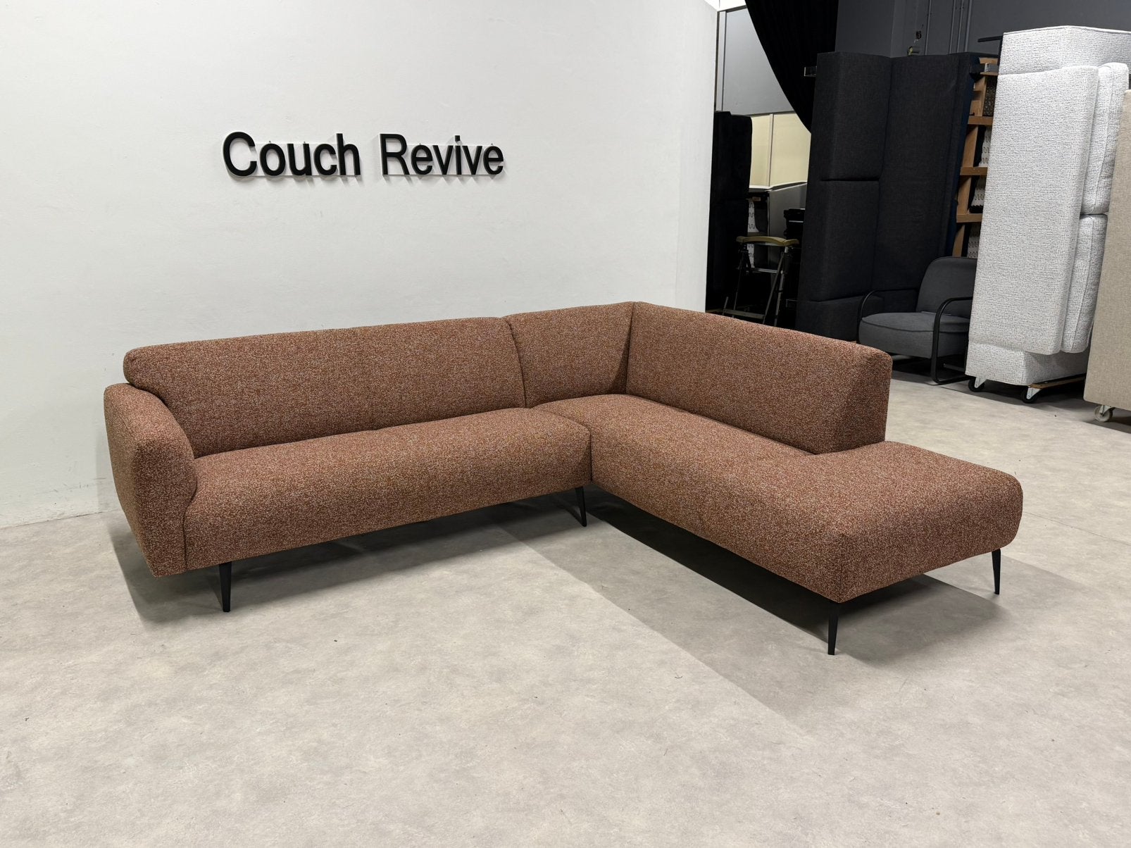 Rode Design Hoekbank 260 x 220 | GRATIS LEVERING, Info@couchrevive.nl, -, Couch Revive, Ophalen of Verzenden