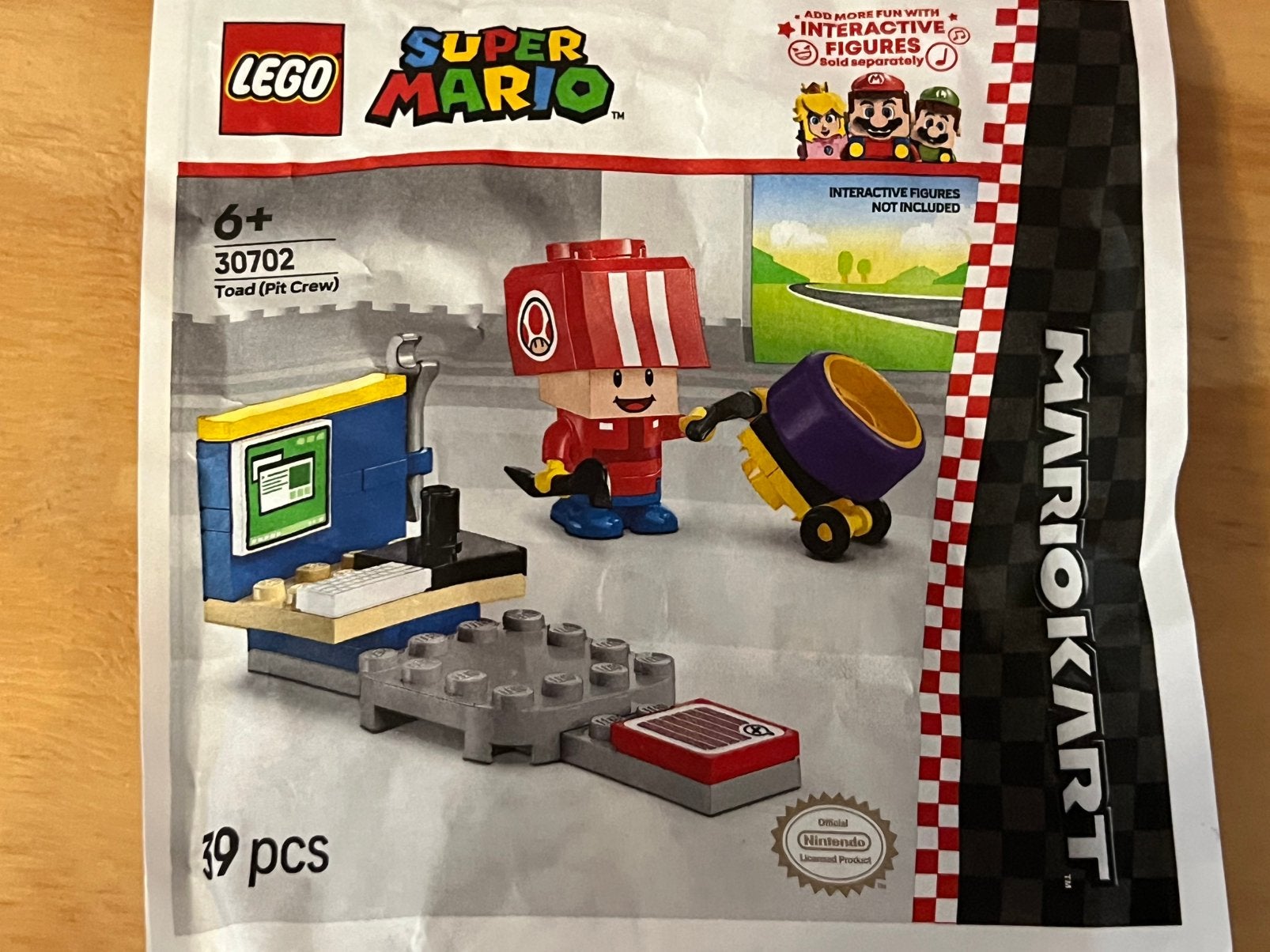LEGO Super Mario 30702 Mario Kart Toad Pitstop set Polybag, Ophalen of Verzenden, Nieuw