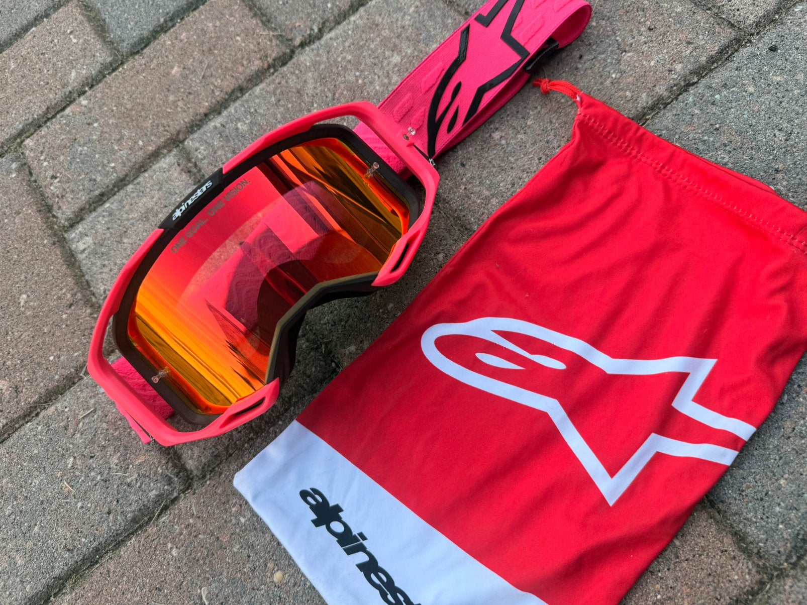 Alpinestars crossbril, Overige typen, Zo goed als nieuw, Minder dan 100 cm, Ophalen