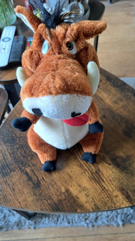 Pumbaa knuffel uit Disney's The Lion King, Disney, Overige typen, Ophalen of Verzenden, Middelgroot (20 tot 80 cm)