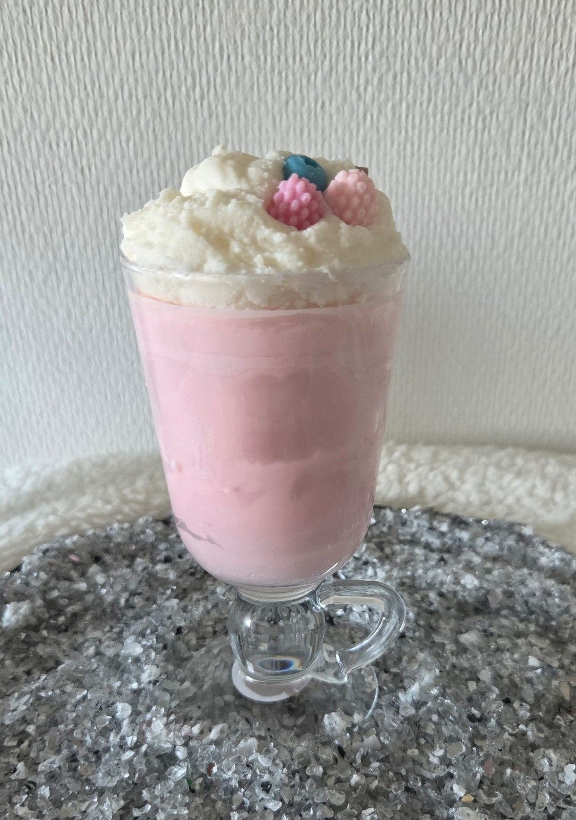 Strawberry milkshake geurkaars, Ophalen of Verzenden, Roze, Kaars, Was