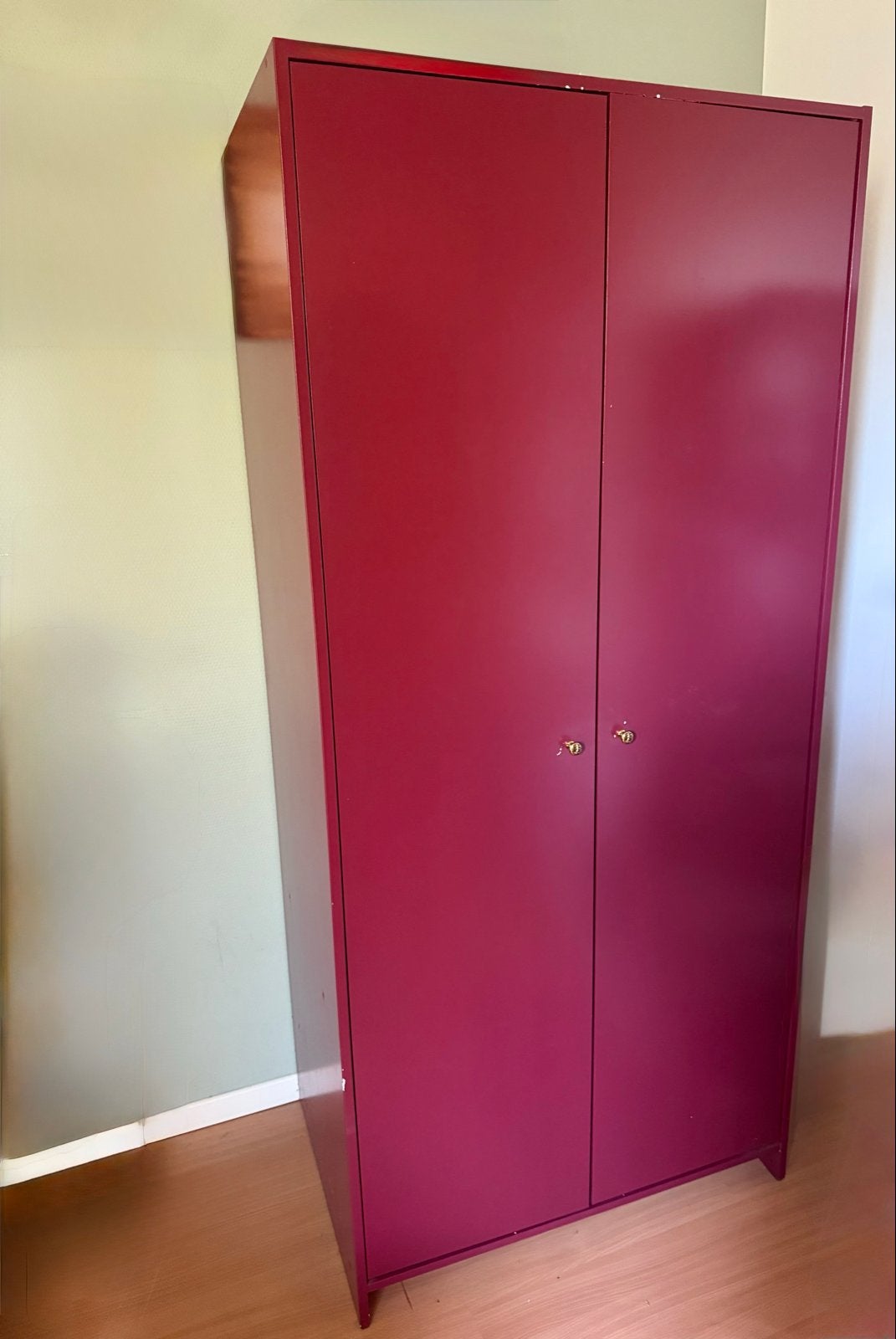 IKEA Kleppstad kledingkast bordeaux Rood, Ophalen, Met plank(en), Gebruikt, 50 tot 100 cm