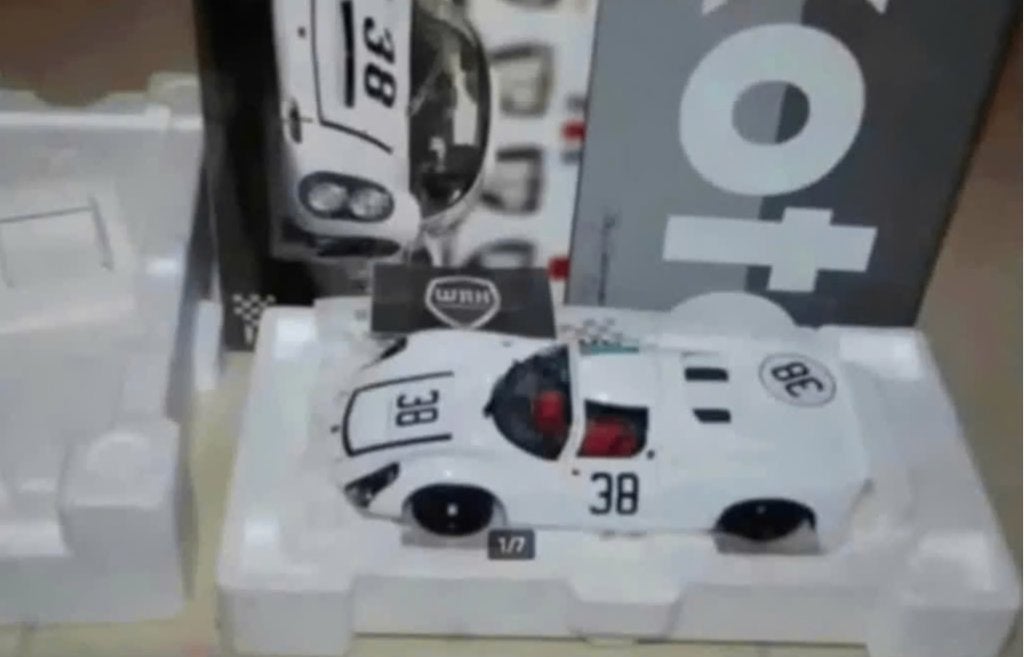 1:18 PORSCHE WERKS 910 - 6 LEMANS #38 EXOTO in box WRH, Hobby en Vrije tijd, Verzenden, Zo goed als nieuw, Auto, Overige merken