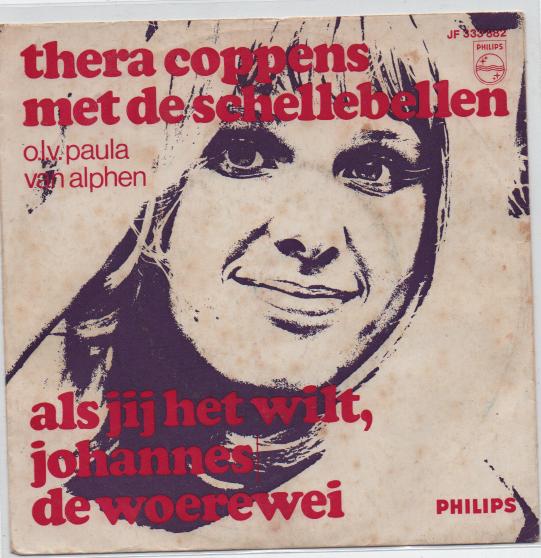 Thera Coppens- Als jij het wilt, Johannes, Cd's en Dvd's, Verzenden, 7 inch, Levenslied of Smartlap, Fotohoes