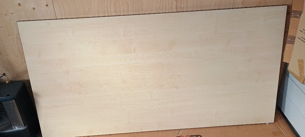 Buro, Ophalen, Gebruikt, In hoogte verstelbaar, Hout