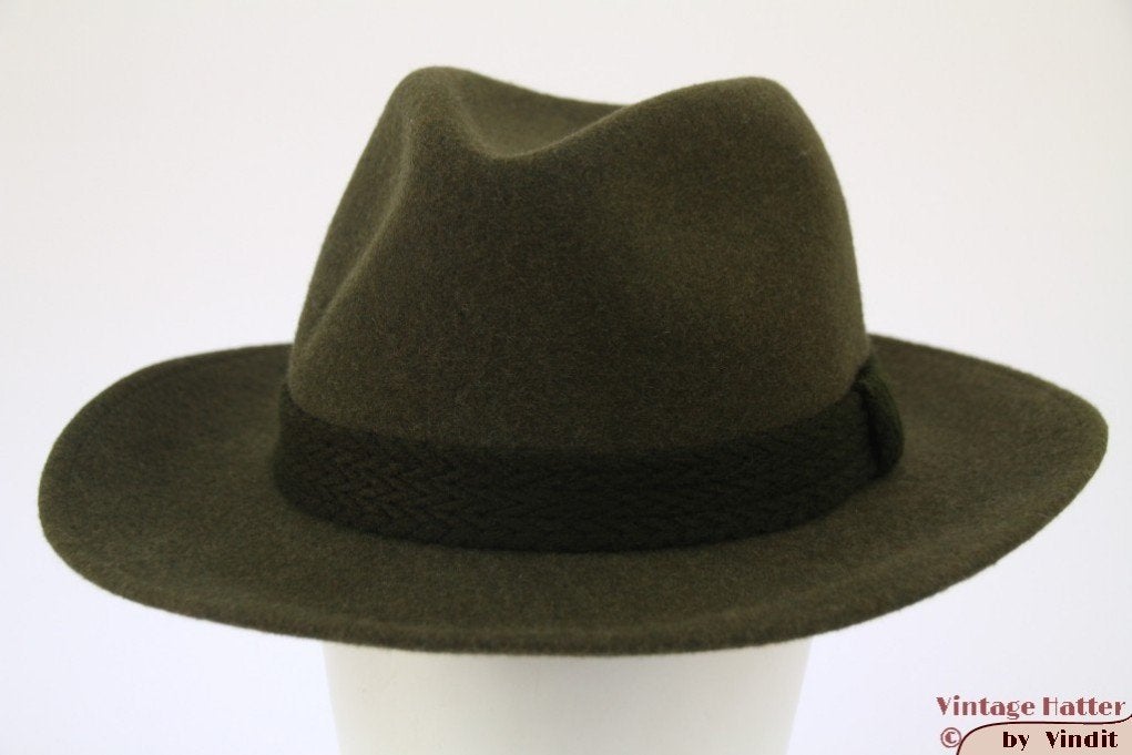 Gleufhoed Outdoor hoed Mayser groen wolvilt 61 = XL nieuw, 60 cm (XL, 7½ inch) of meer, Mayser - Arizona, Hoed, Nieuw