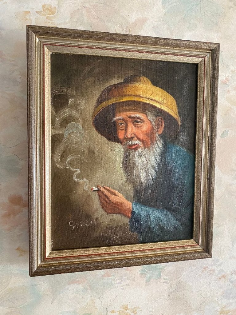 Schilderij  ,  Javaanse  Man, Antiek en Kunst, Ophalen of Verzenden
