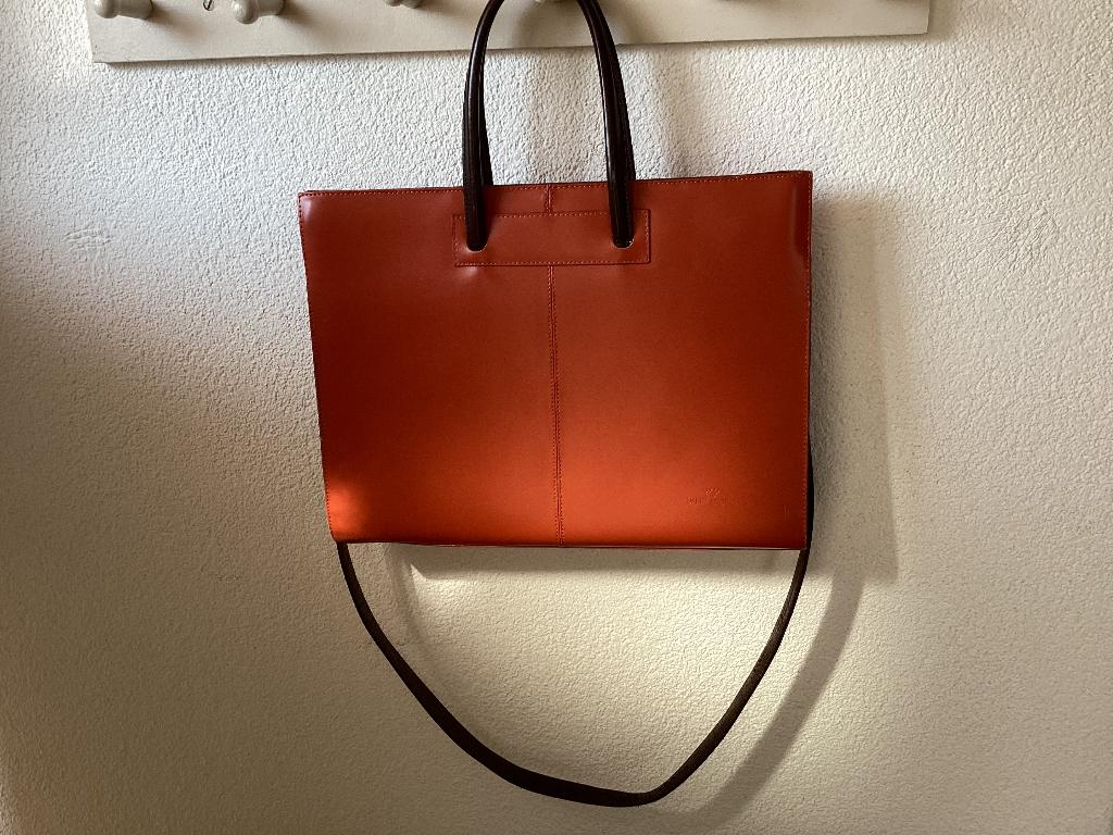 DANIELAMODA tas, handtas, laptoptas, tas, cognac kleur, Ophalen of Verzenden, Gebruikt, Bruin, Handtas