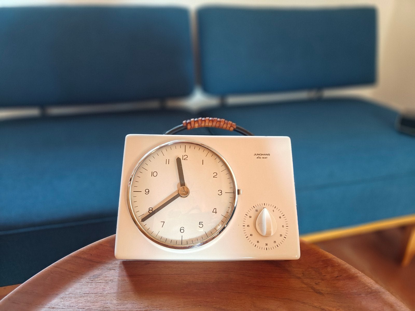 Junghans Design Keukenklok Ato-Mat Udo Schultheiss, Wit, Verzenden, Analoog, Wandklok