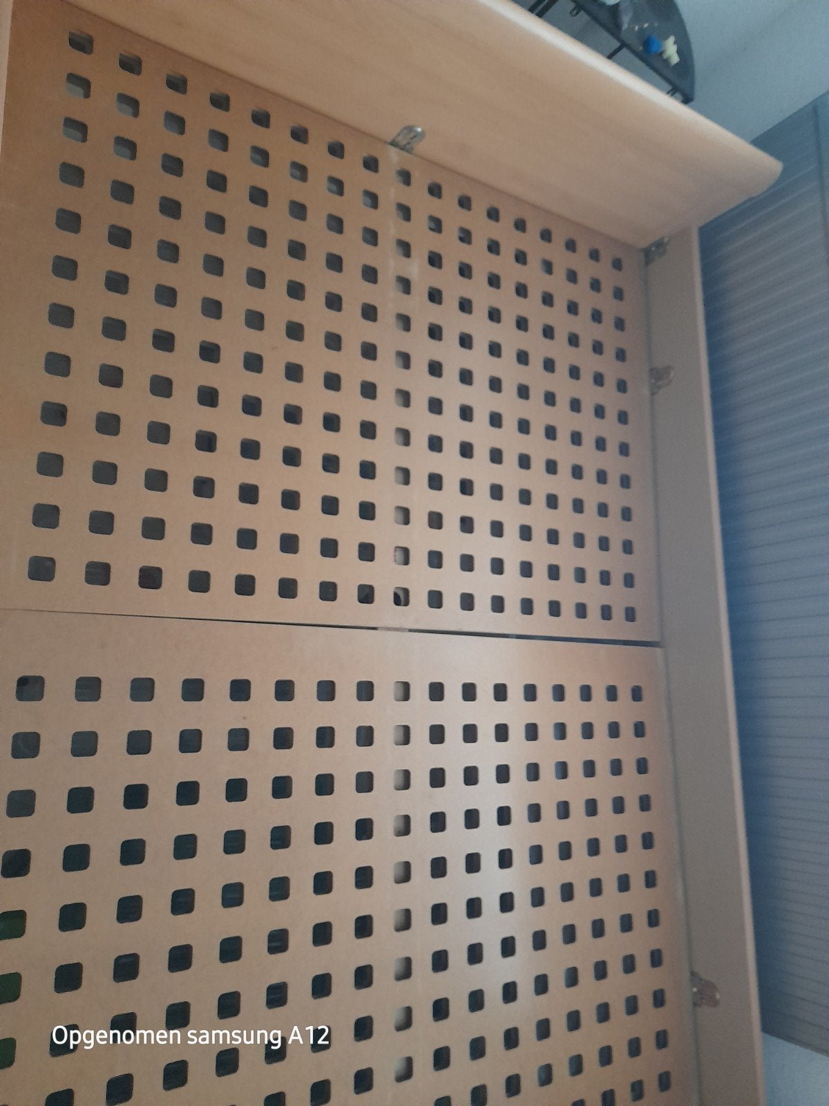 Tweepersoonsbed 140x200 met eiken ombouw, Ophalen, Gebruikt, Tweepersoons, 140 cm