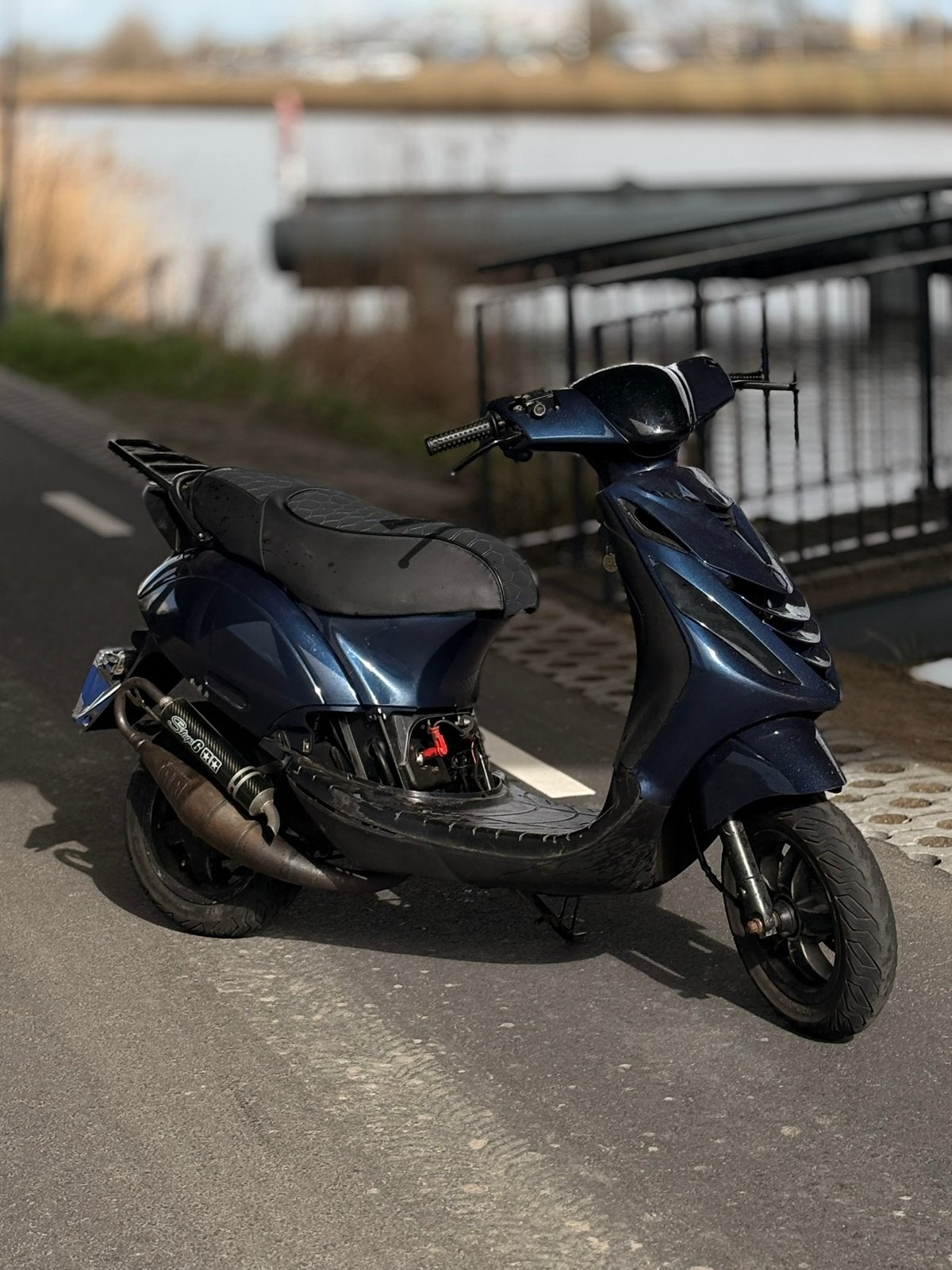 70cc sprinter zip. Donker blauw, Ophalen of Verzenden, Zo goed als nieuw