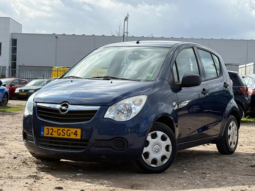 Opel Agila 1.0 Essentia/ HOGE INSTAP/ LAAG KM, Airbags, Gebruikt, 31 €/maand, Blauw