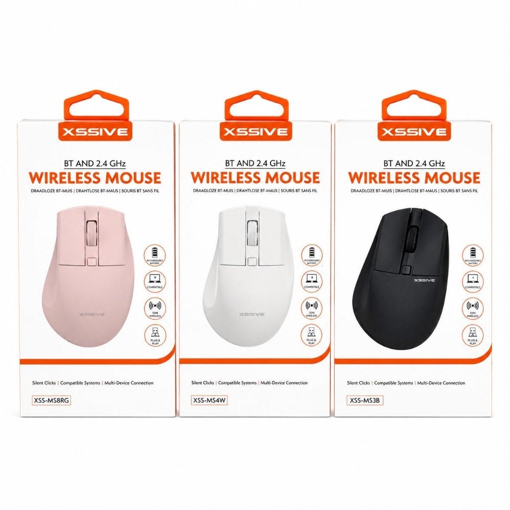 Xssive Bluetooth Draadloze Muis | Nieuw | €12,49, Computers en Software, Muizen, Nieuw, Ophalen of Verzenden