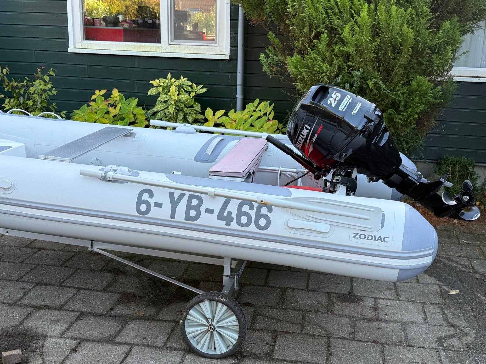 Zodiac Cadet 390 RIB Alu DL incl. suzuki25 pk en handtrailer, Ophalen, Aluminium, 4 m, Zodiac
