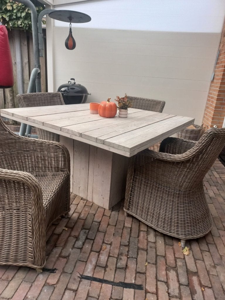 tuinmeubelen, Tuin en Terras, Ophalen, 4 zitplaatsen, Gebruikt, Tuinset