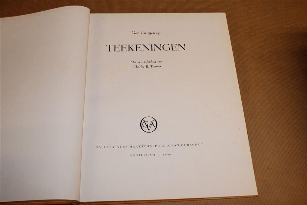 Ger Langeweg [1946] — Kunstboek met 71 platen [tekeningen], Ophalen of Verzenden, Gelezen