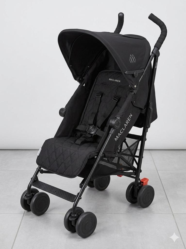 Maclaren Quest Buggy - Zwart, Compact & Comfortabel, Ophalen of Verzenden, Gebruikt, Maclaren, Zonnekap