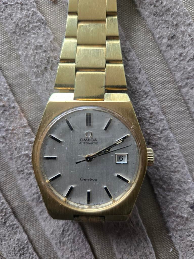 Prachtige Vintage Omega Genève Automatic – Jaren '70, Ophalen of Verzenden, Staal, Omega, 1960 of later