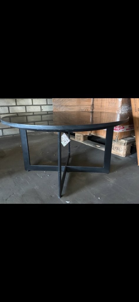salontafel Reinhard Pacco marmer blad, zwaardere uitvoering, Ophalen, Rond modern, marmer blad, Rond, Nieuw