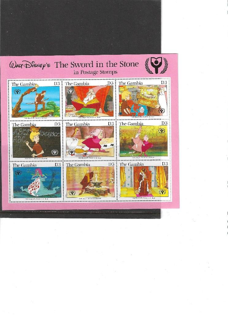 Mi 1103-1110 Disney. Gambia. Postfris, Ophalen of Verzenden, Postfris, Overige thema's