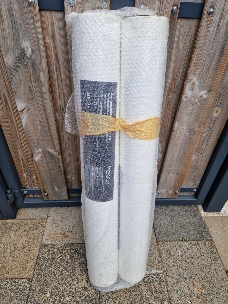 2 rollen voorgeschilderd wit glasweefselbehang (50m²), Ophalen, 50 tot 75 m², Wit