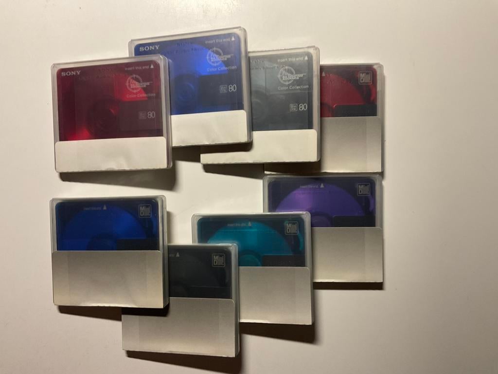 Minidisc’s. SONY COL.COL. 8X NIEUW IN VERPAKKING 80 MINUTEN, Ophalen of Verzenden