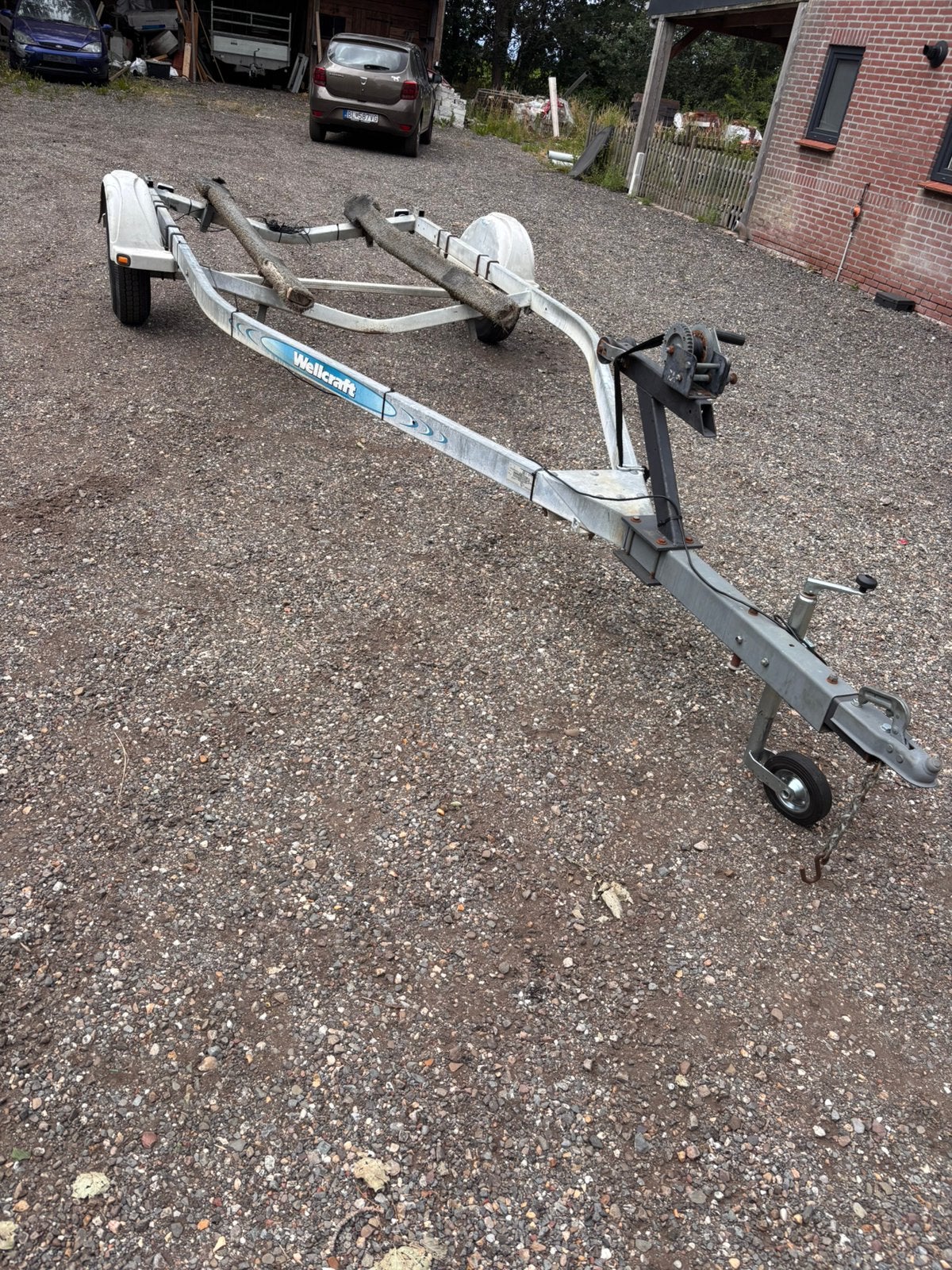 boot trailer stalling trailer, Watersport en Boten, Boottrailers, Ophalen, Minder dan 1500 kg, Gebruikt, Overige typen