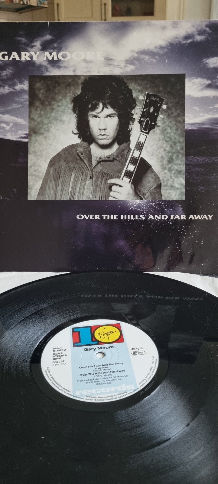 Gary Moore - Over The Hills And Far Away (Vinyl Single), Gebruikt, Originele persing, 7 inch, 1980 - 1989
