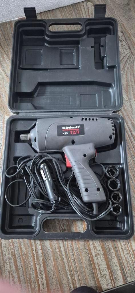 Einhell KSS 12/1 12V Slagsleutel met koffer en doppen, Ophalen, Gebruikt, Minder dan 400 watt, Overige typen