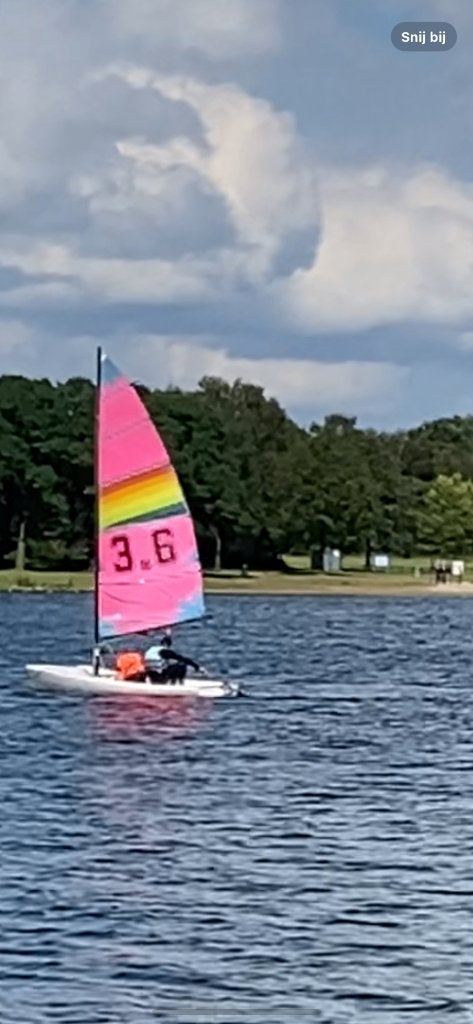 Zeilboot, Watersport en Boten, Ophalen, Laser, Gebruikt, Grootzeil