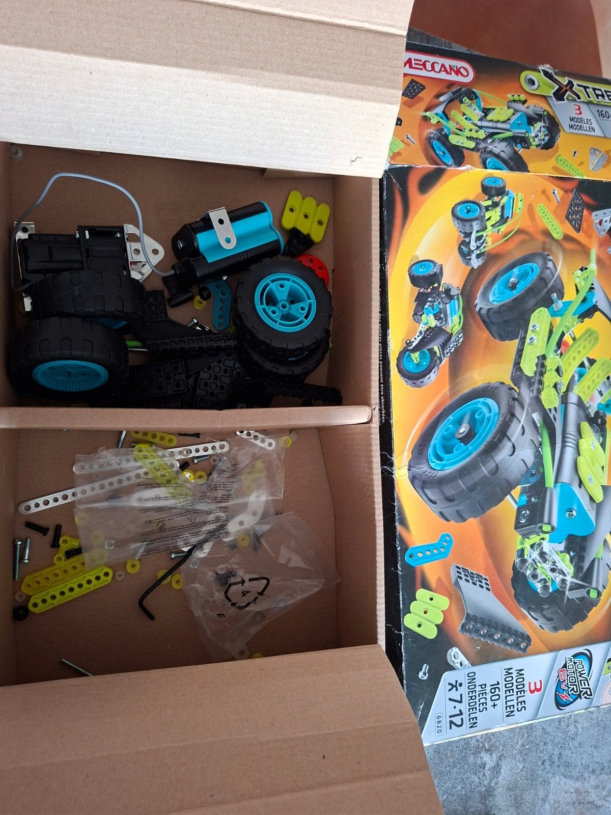 Mecano auto, niet compleet, Ophalen, Gebruikt