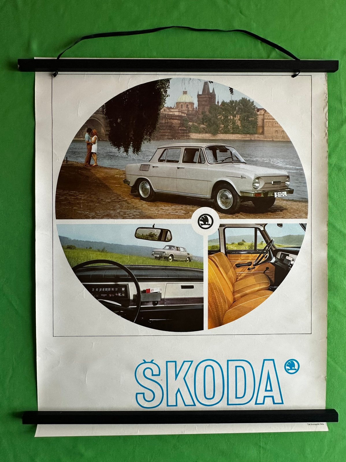 Skoda dealerposter. Oud en origeneel!!, Ophalen of Verzenden, Zo goed als nieuw, Auto's