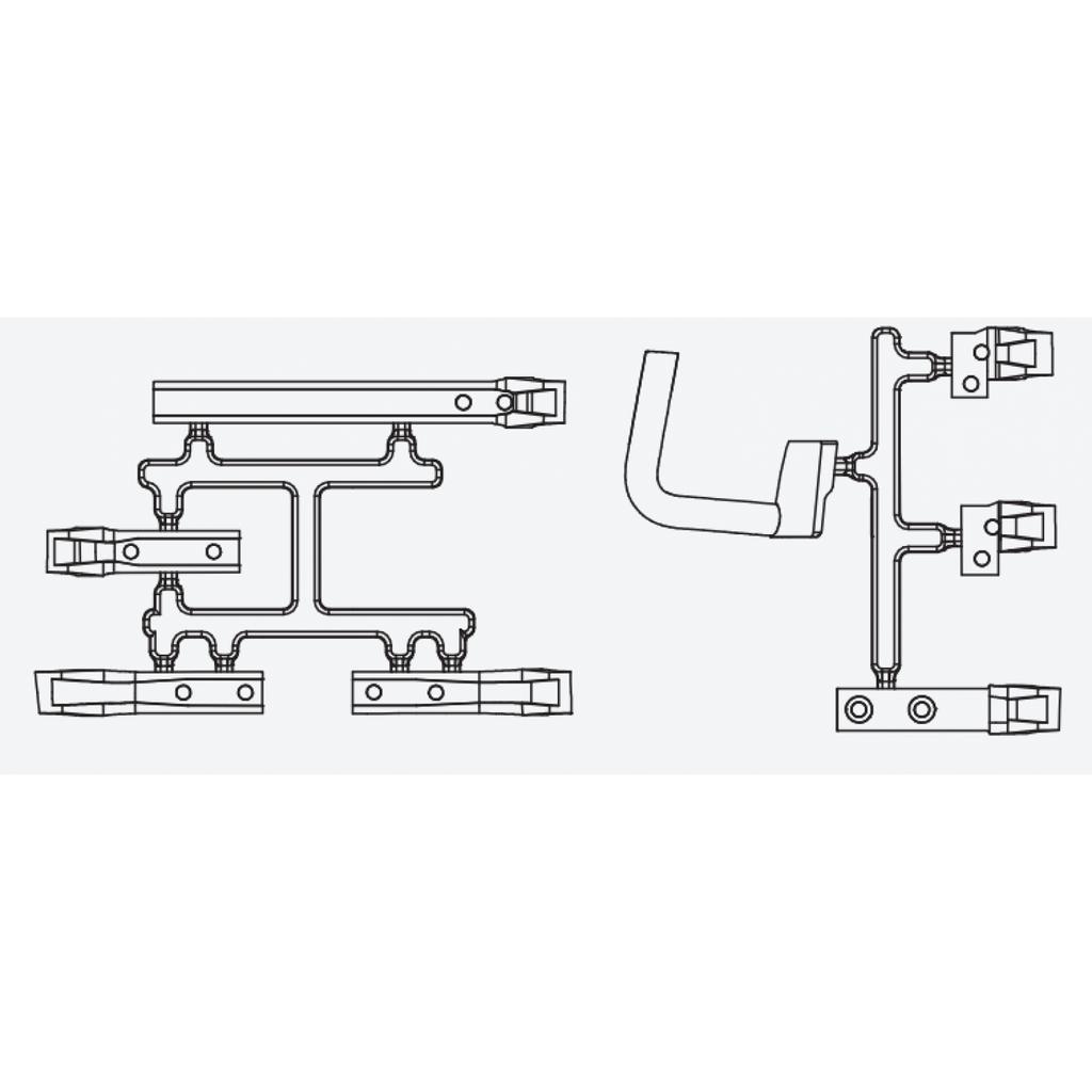 Verkerk Spoiler set met beugels voor Volvo FH16 750, Overige merken, Groter dan 1:32, Nieuw, Ophalen of Verzenden