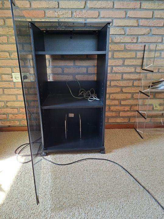 cd en platenkast kast, Huis en Inrichting, Woonaccessoires | Cd- en Dvd-rekken, Ophalen, Zo goed als nieuw, Hout, Cd's of Dvd's