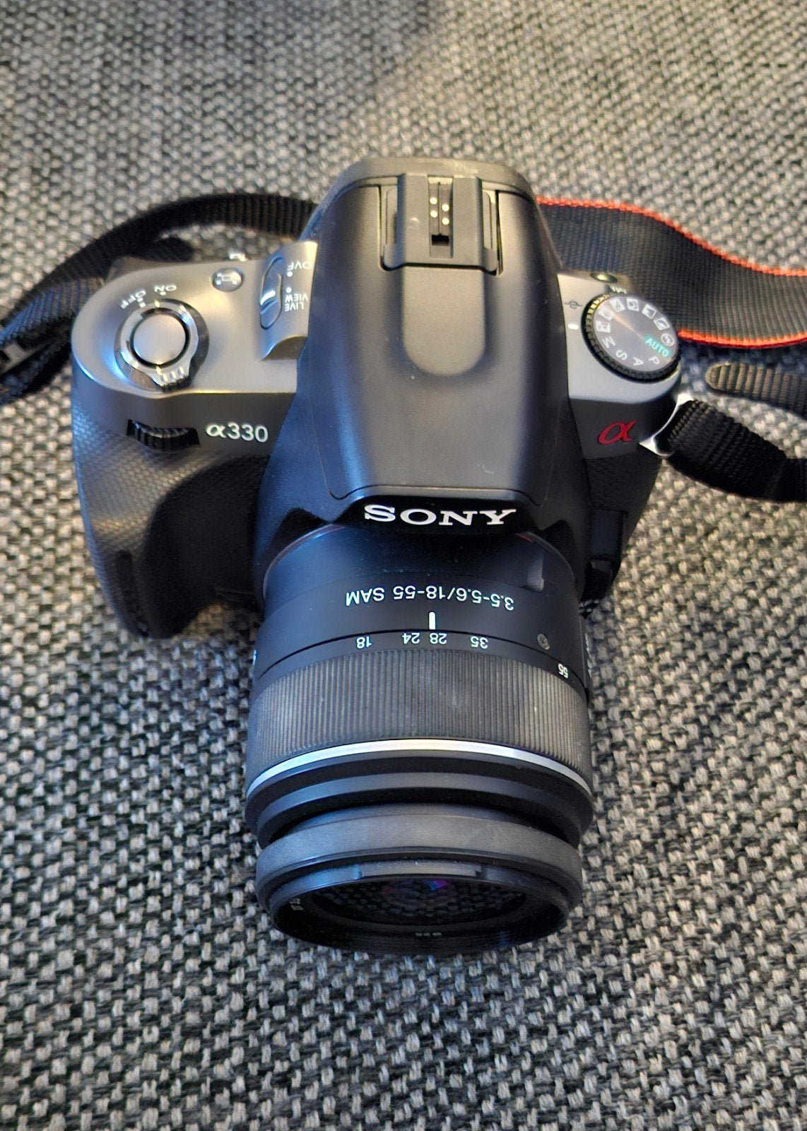 Sony Alpha a330 Spiegelreflexcamera met accessoires, Audio, Tv en Foto, Gebruikt, Spiegelreflex, Accu, Ingebouwde flitser