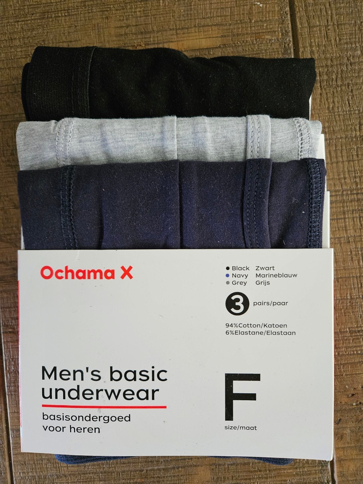 Ochama X Heren Boxershorts - Zwart, Grijs, Marineblauw, Ophalen of Verzenden, Zwart, Ochama X, Boxer