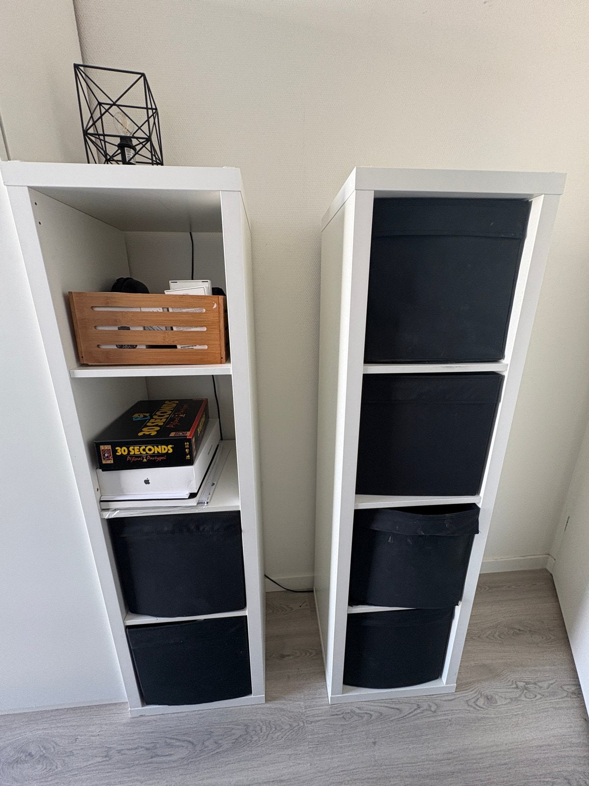 2x Witte kallax smalle kasten met opbergvakken, Huis en Inrichting, Ophalen, Minder dan 50 cm, Gebruikt, 150 tot 200 cm