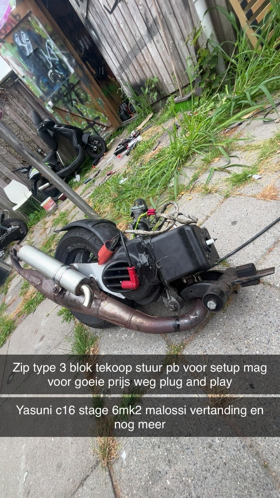 Zip type 3 blok stage 6 mk2, Fietsen en Brommers, Ophalen of Verzenden, Zo goed als nieuw, Blok, Piaggio