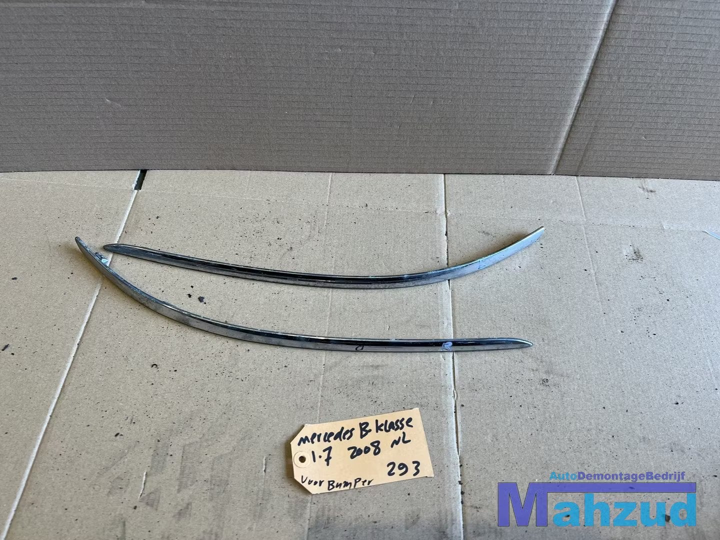 MERCEDES B-klasse W245 Rechts links voorbumper sierstrip 200, Gebruikt, Mercedes-Benz AG, Mercedes-Benz, Voor