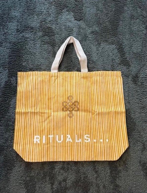 Rituals summer strand tas strandtas beach bag beachbag geel, Sieraden, Tassen en Uiterlijk, 30 cm of meer, Geel, Ophalen of Verzenden