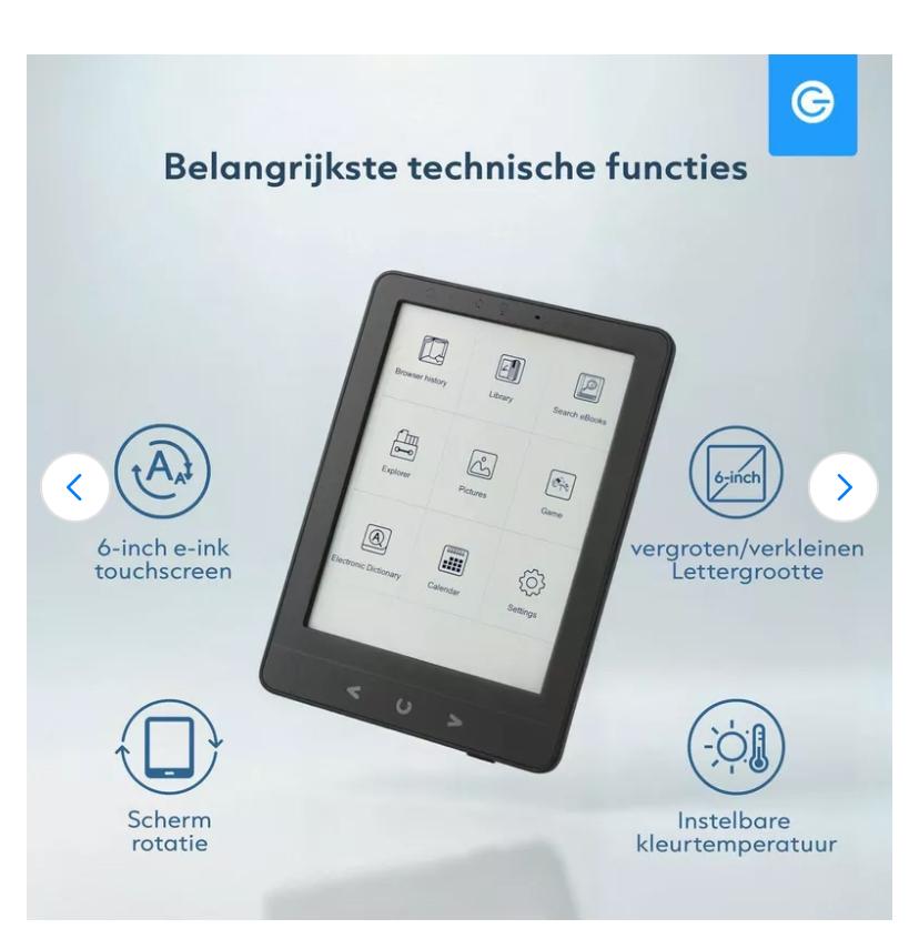 Silvergear E-reader met garantie - weinig gebruikt, 8 GB, Ophalen of Verzenden, Zo goed als nieuw, Touchscreen