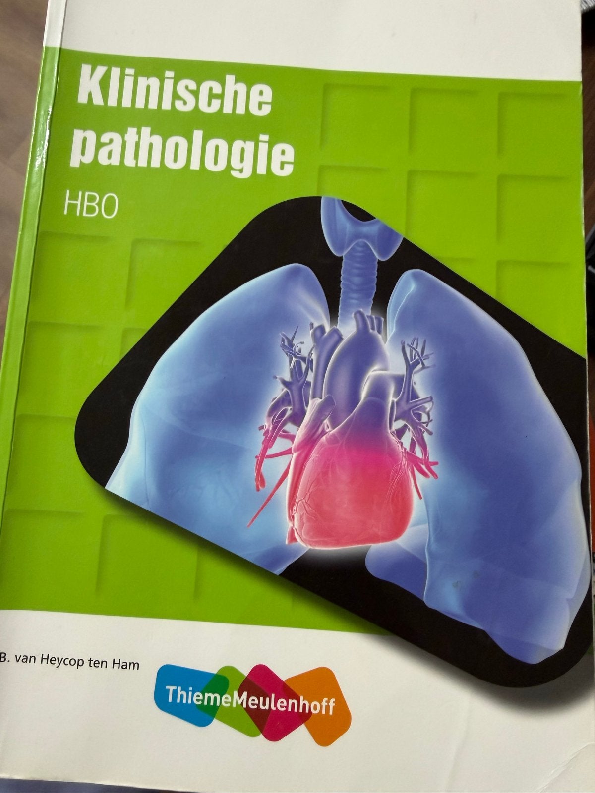 Klinische Pathologie HBO - B. van Heycop ten Ham, Ophalen of Verzenden, Beta, Gelezen, HBO