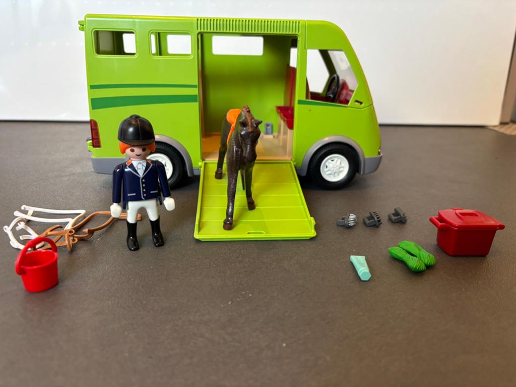 Playmobil paardentrailer, Ophalen of Verzenden, Gebruikt