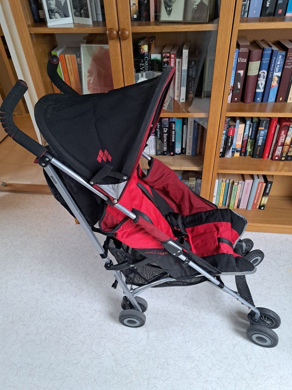 Maclaren buggy - Rood/Zwart, Ophalen, Gebruikt, Maclaren, Verstelbare rugleuning