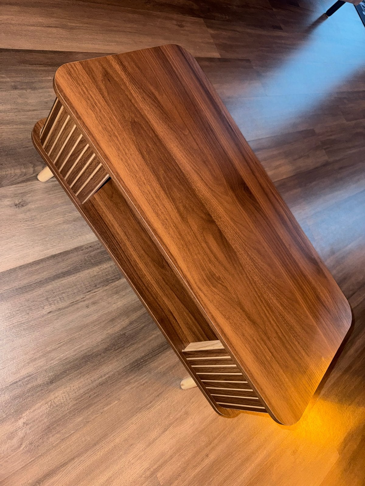 Stijlvolle salontafel met opbergruimte, Huis en Inrichting, Ophalen, 100 tot 150 cm, 50 tot 100 cm, Zo goed als nieuw