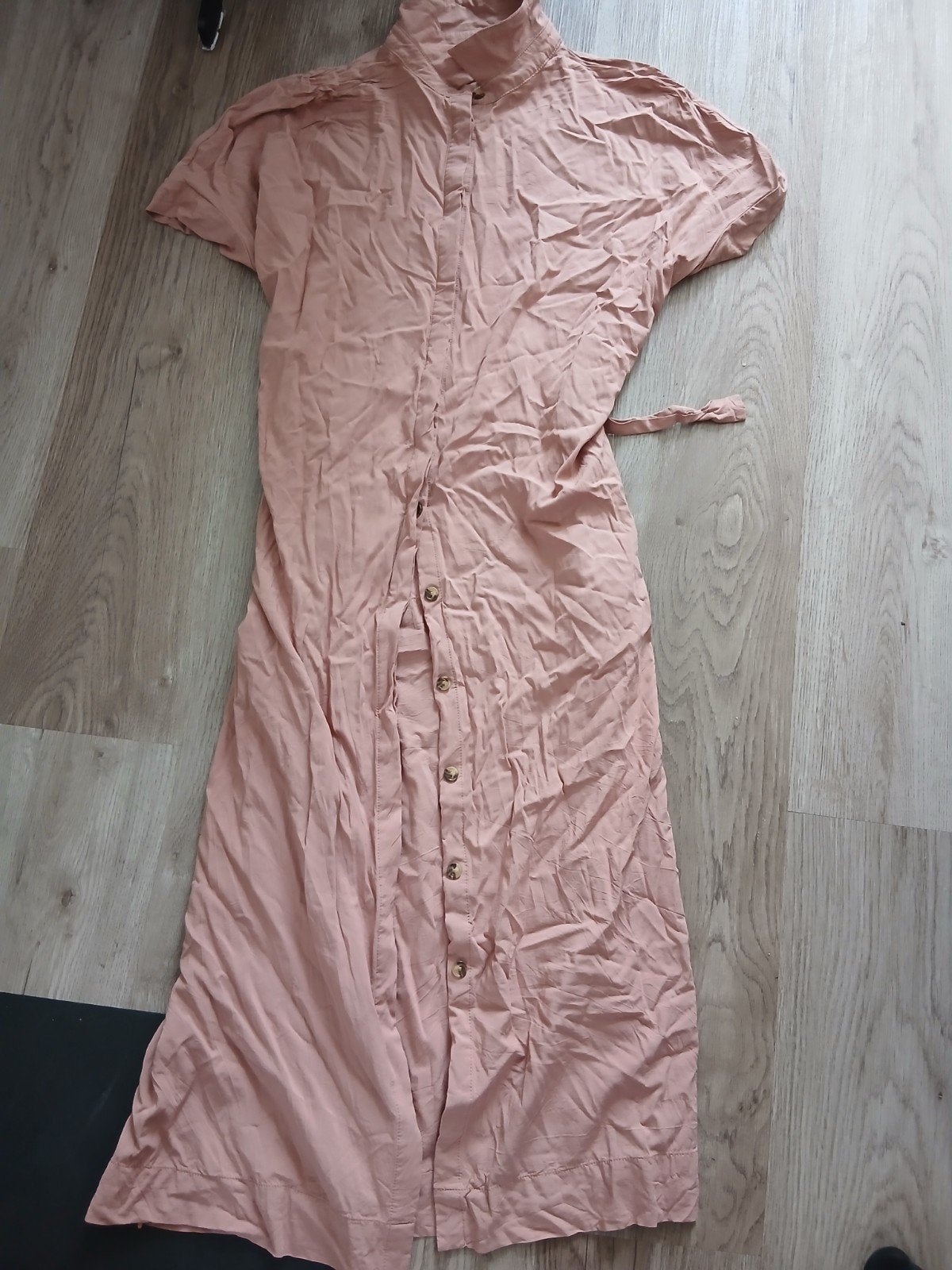 Soft Rebels midi jurk met knopen, maat S, Soft Rebels, Ophalen of Verzenden, Zo goed als nieuw, Roze