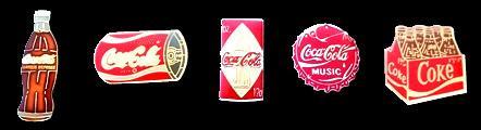 Coca Cola serie van 5 pins - 3, Verzenden, Nieuw, Merk, Speldje of Pin