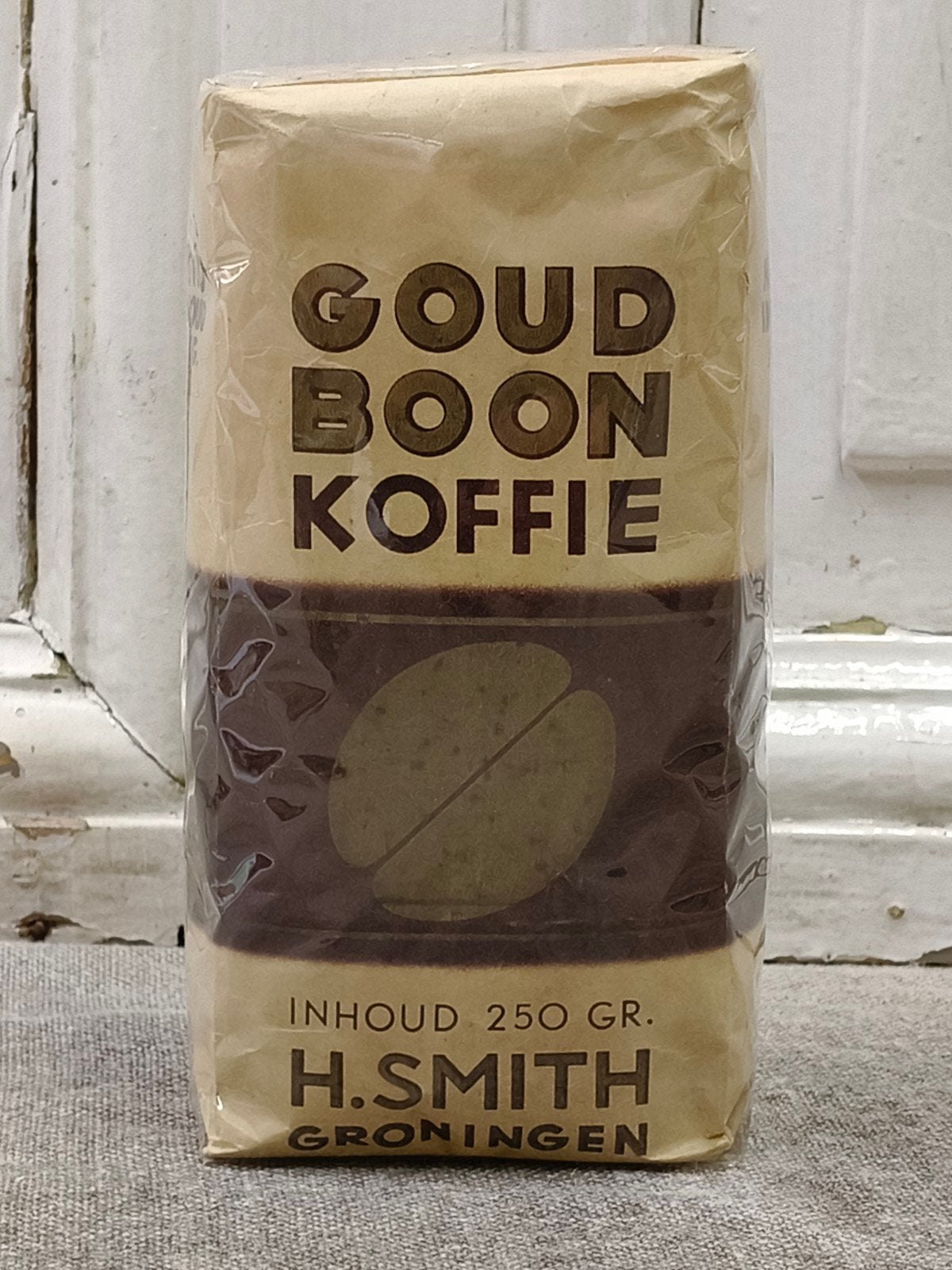 Oud pak Goud Boon koffie, Smith Groningen, Ophalen of Verzenden, Gebruikt