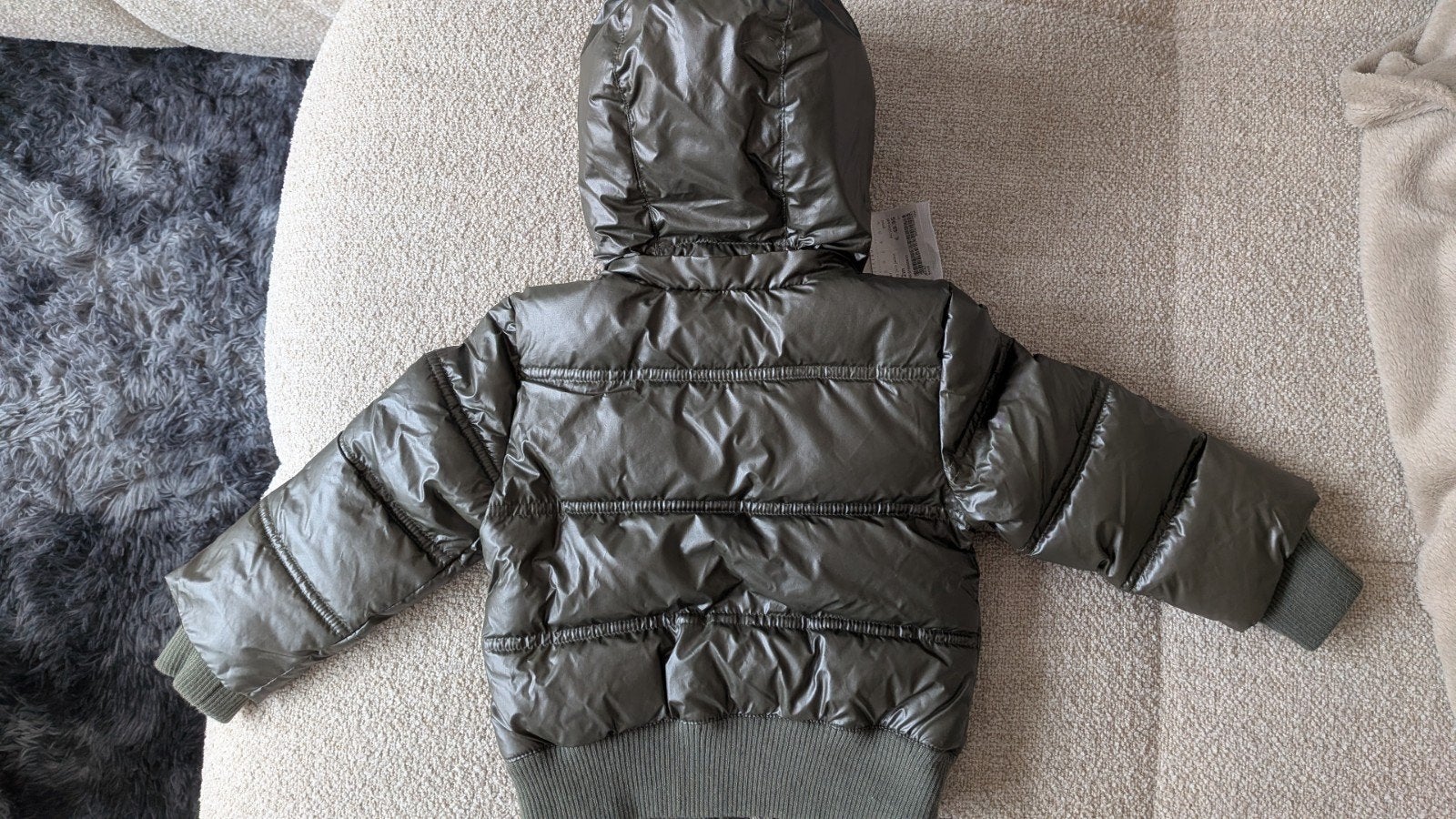Nieuw baby winterjasje - grijs(12M), Ophalen of Verzenden, Nieuw, Little Feet, Jongen of Meisje