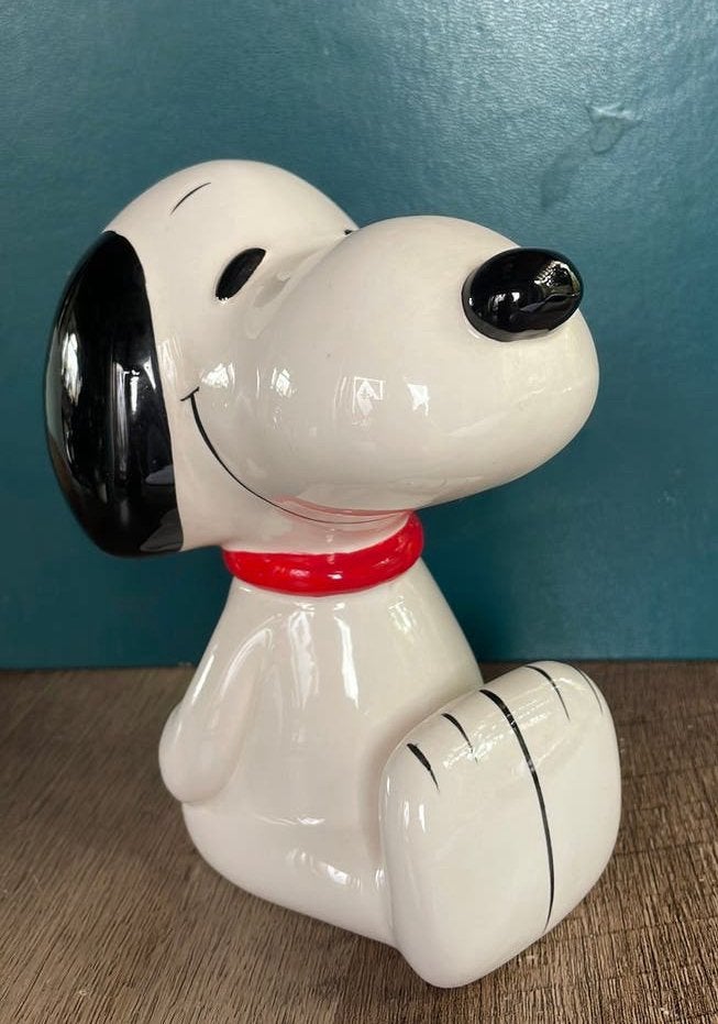 Vintage Snoopy spaarpot jaren’60 Japan, Verzamelen, Verzenden, Gebruikt, Steen, Aardewerk of Keramiek, Strip- of Tekenfilmfiguur